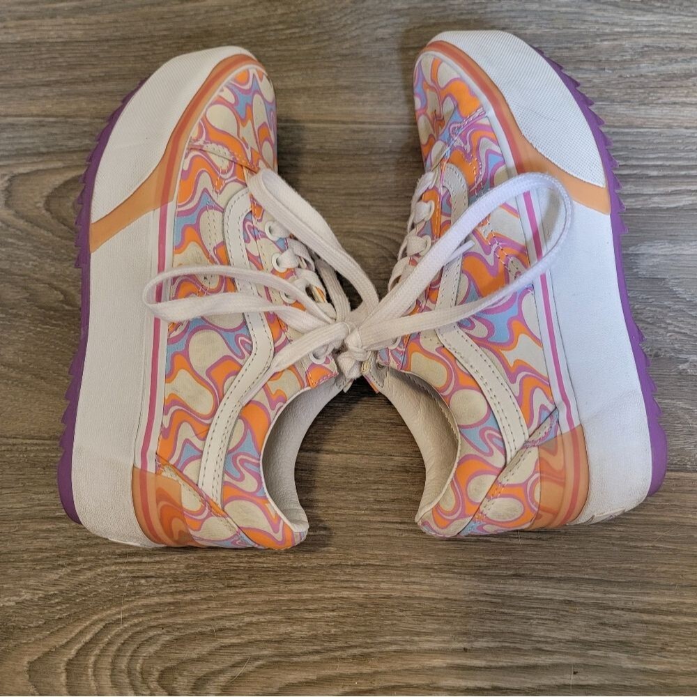 Vans Old Skool Stacked UV Ink Peace Platform Retro Sneakers 6.5 - Picture 4 of 10